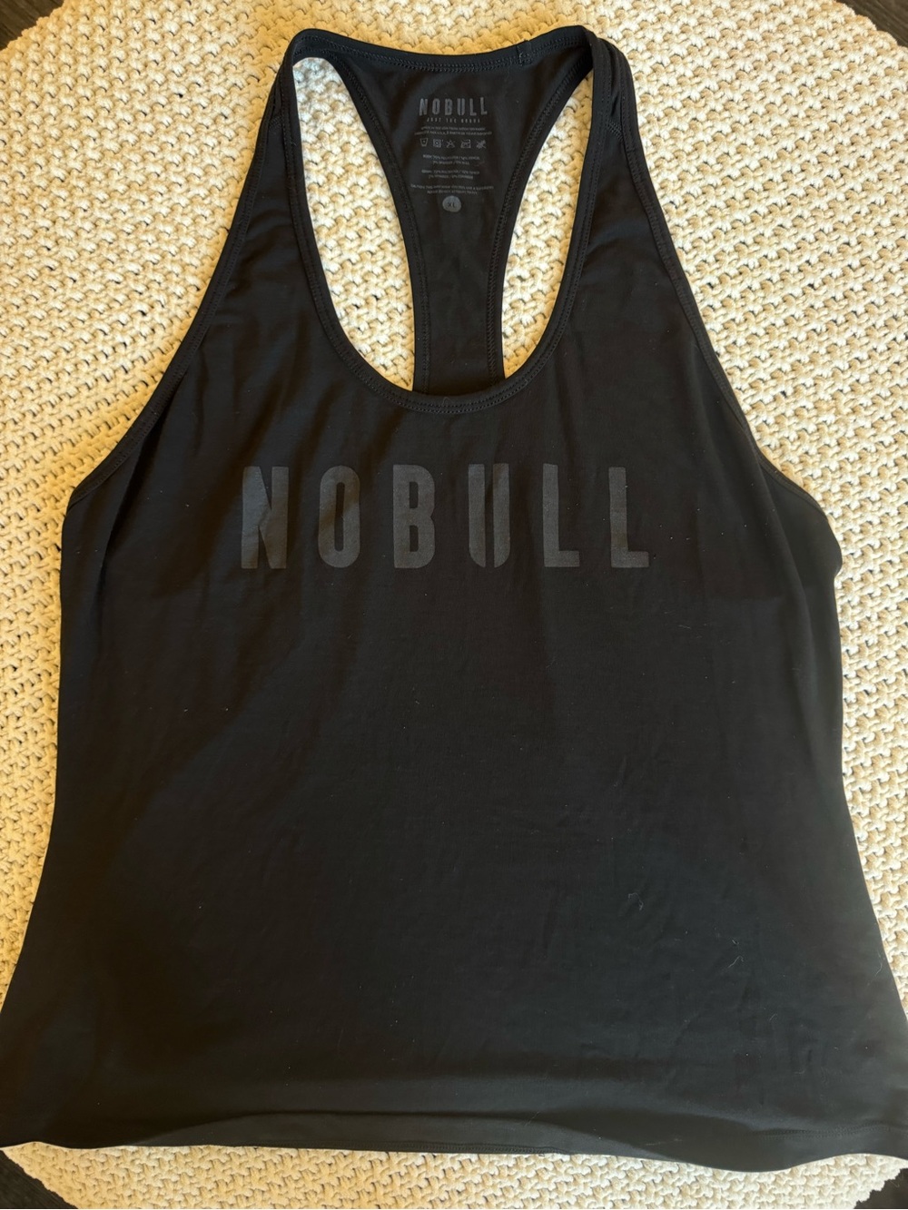 NOBULL Black Racerback Performance Tank XL